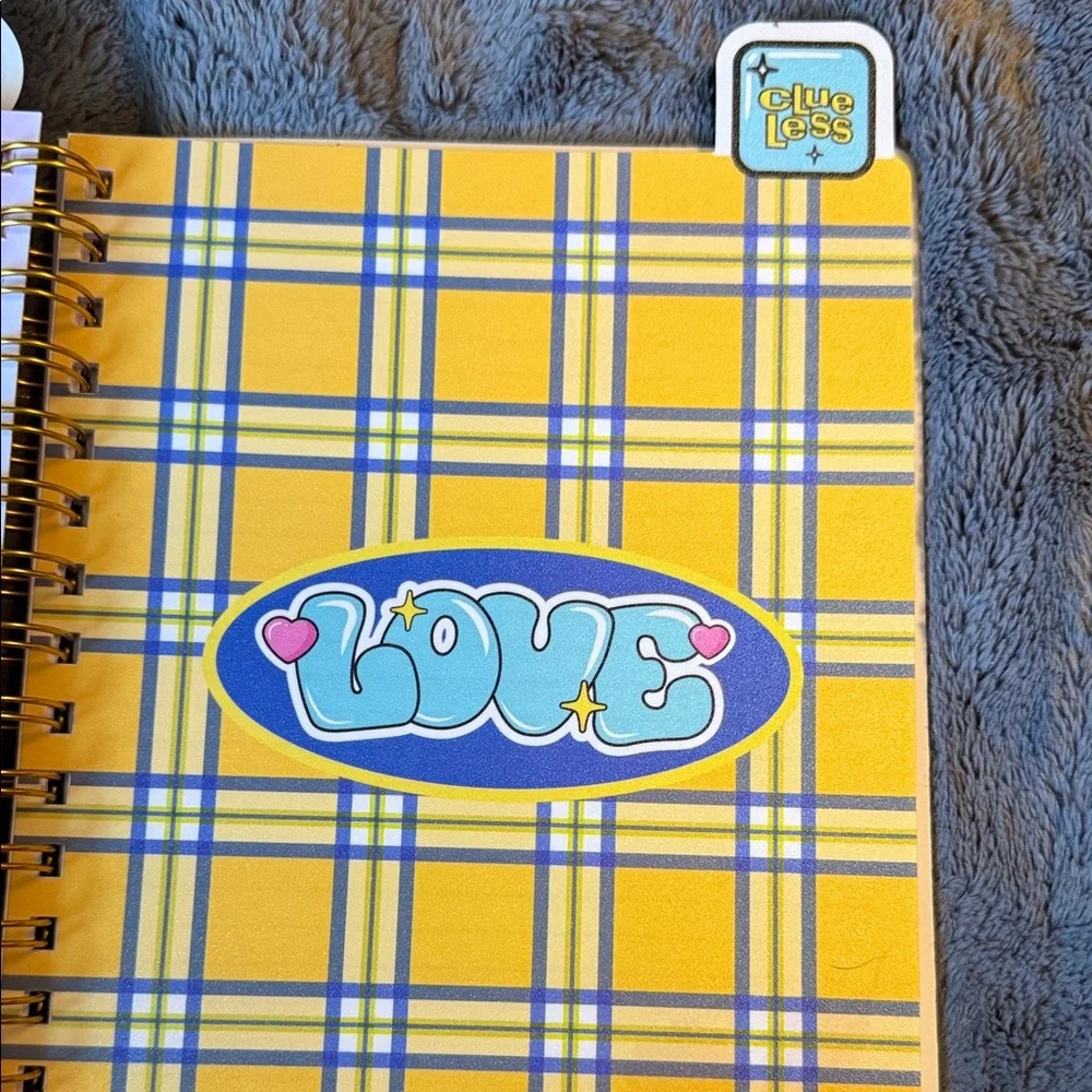 2 Clueless Pink Journals Set- 30th Anniversary! BONUS FUZZY PEN like Cher used!